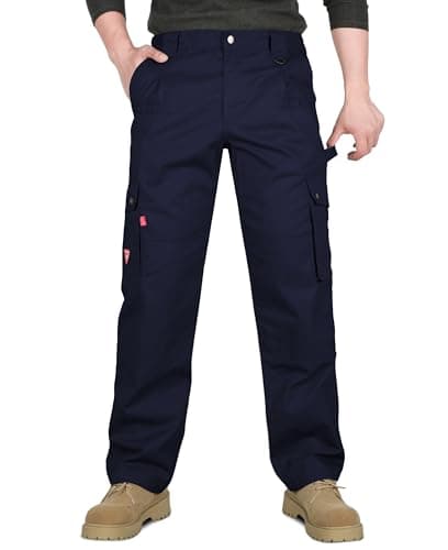 TICOMELA FR Pants for Men 7.5oz Lightweight (9 Pockets) Multi-Pocket 100% C