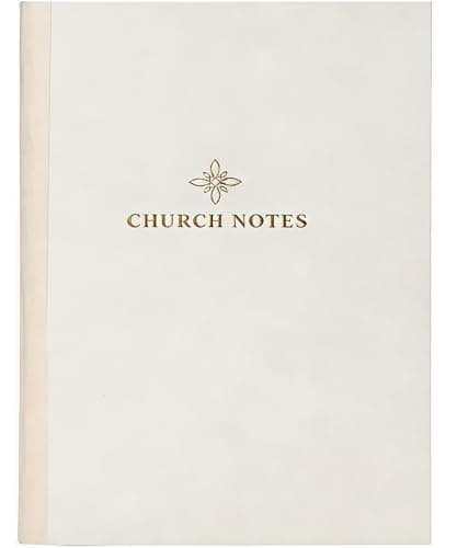 Mr. Pen- Selah Church Notes Journal – Gold Foil Cover, 5.1” x 7.8”, 52 Sheets / 104 Pages, Guided Sermon Notebook with Scripture & Reflection Prompts, Paperback