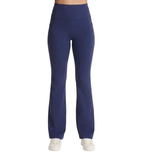 Skechers Women's GO Walk High Waisted Flare Pant, Blue Iris, X-Small US