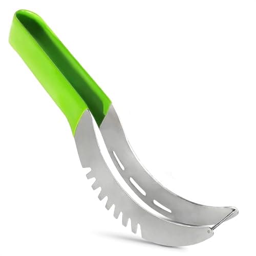 Stainless Steel Watermelon Slicer Cutter Tool – Easy Grip Durable Slicer for Watermelon, Cantaloupe, Papaya, Honeydew & More, Cut Cubes or Slices Fast | Mess-Free Prep for Parties, BBQs, Summer Snacks