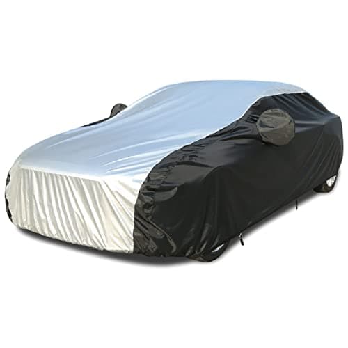 Coverado Car Cover Waterproof All Weather, 210D Lightweight Full Exterior Covers Snow Wind Sun UV Protection, Outdoor Car Covers for Automobiles Universal Fit for Sedan (170"-190")