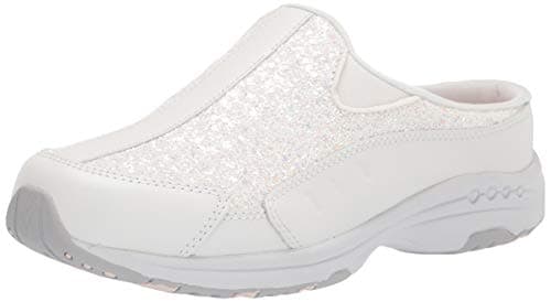 Easy Spirit Traveltime Mule Womens Slip On 6 CD US CoconutWhite