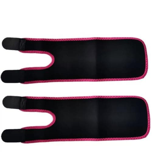 ZPCTECHGO 1pair Sauna Arm Trimmers for Flabby Arms, Arm Wrap Trimmers Sauna Sweat Arm Bands (L-Rose red)