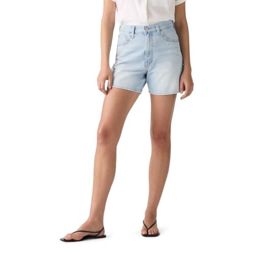 Levi's Women's Cinch Mid-Thigh Short, (New) Abraided Art (Non Stretch), 30