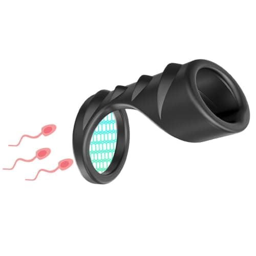 Penis Cock Ring Silicone for Men‘s Erection Exercise,Male Fashionable Black Protective, Breathable Striped Hollow Design, Coordinated Training Exquisite -K+33