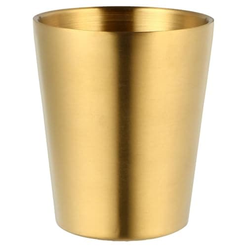 GANAZONO Stainless Steel Beer Mug Double Walled Whisky Cup 3.74X3.14X3.14 Inch Metal Drinking Cup for Beer Wine Tea Water Home Bar Club Party