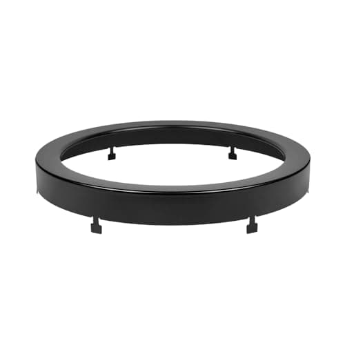 Leviton SDR 7 in. Round Trim Ring for 7 in. Surface Mount Downlights, Matte Black Finish, SDR7X-T0E