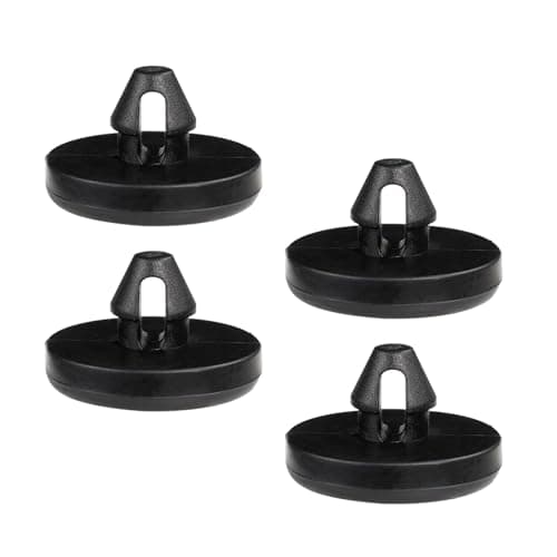 XIZAKEE 4 PCS Brake Clutch Pedal Stop Pads, Rubber Accelerator Stop Pedal Pads, Brake Light Switch Stopper Replacement, Universal for Most Cars, Trucks, SUVs (Black)