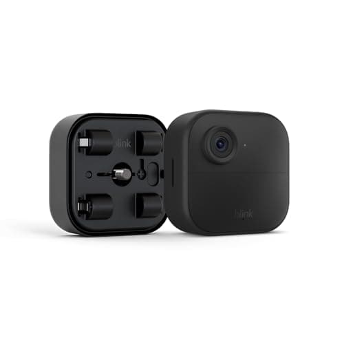 Blink Outdoor 4 (newest model) + Battery Extension Pack — Four-year battery wireless smart security camera, two-way audio, HD live view, enhanced motion detection — Add-on cam (Sync Module required)