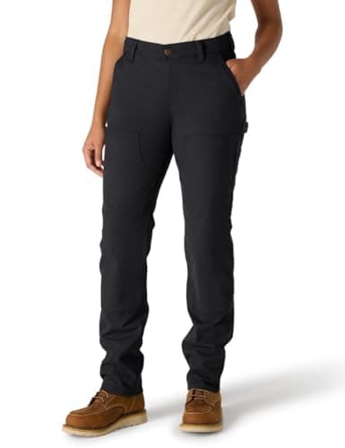 Carhartt Women's The Essential Ashland Double-Front Pant, Black, 24 Short