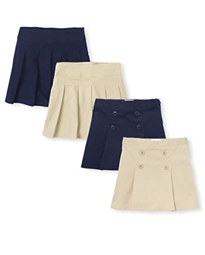 The Children's PlaceThe Children's Place Girls Pleated/Button Skort4 packSandy/Tidal10