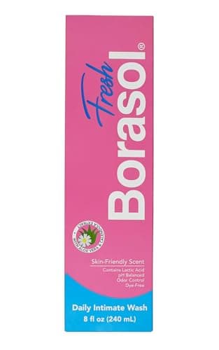 Borasol Fresh 8 oz, Hydrating and Soothing Gel for Intimate Health with Aloe Vera Feminine Care, Odor Control, pH Balance for Women, Ideal for Sensitive Skin, Perfect as Feminine Wash.