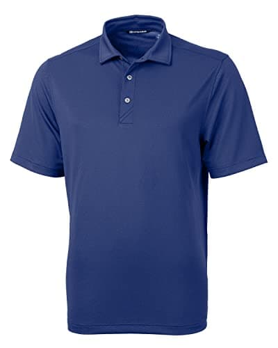Cutter & Buck mens Short Sleeve Virtue Eco Pique Recycled Polo Shirt, Tour Blue, 1X US