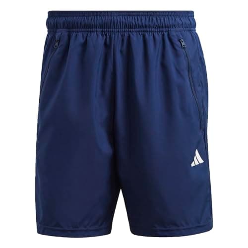 adidas Men's Essentials Woven Training Shorts, Dark Blue/White, Medium