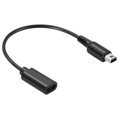 Hajida USB-C Charging Adapter for Nintendo Handheld Consoles – Compatible with 3DS / 2DS / DSi Series