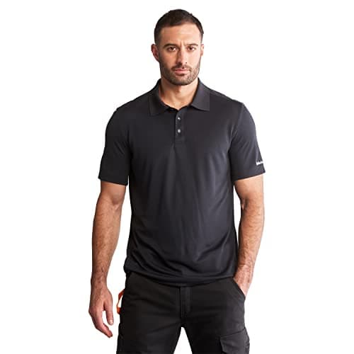 Timberland mens Short-sleeve Wicking Good Short Sleeve Polo, Dark Navy, S REG US