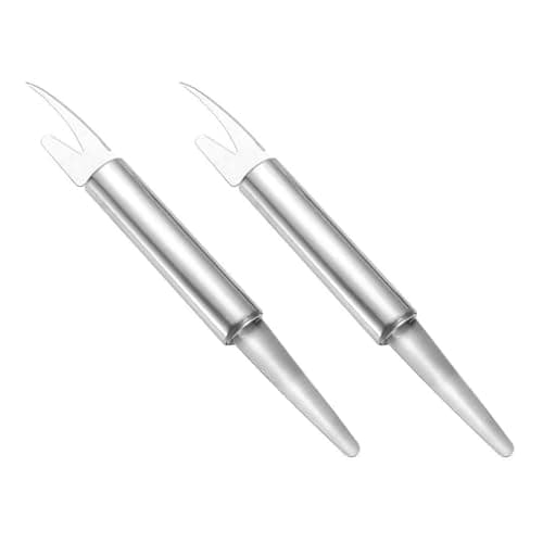 2pcs Stainless Steel Shrimp Skin Machine,Shrimp Deveining Tool,Fish Scaler