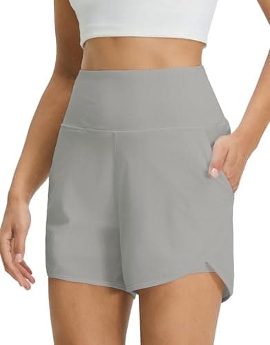 M MAELREG Running Shorts for Women 2 in 1 Double Layer Quick Dry High Waisted Tennis Workout Shorts with Pockets
