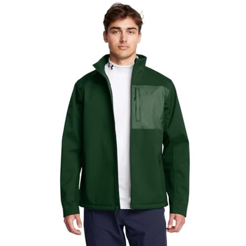 Under Armour Men's ColdGear Infrared Shield 2.0 Soft Shell, (301) Forest Green / / Black, 3X-Large