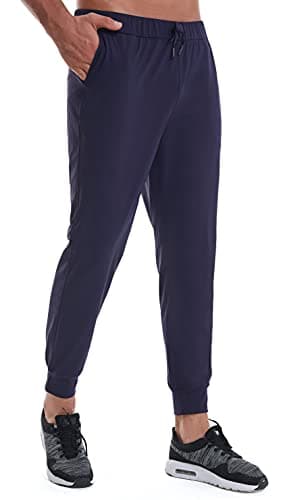 AbleTree 27" Inseam Athletic Joggers for Short Men Stretch Quick Dry Pants