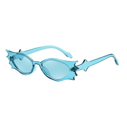 FEISEDY Women Men Funny Sunglasses, Butterfly Shaped Bat Halloween Shades