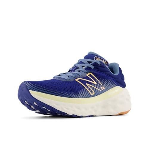 New Balance Women's Fresh Foam X 840 V1 Running Shoe, Inkwell/Heron Blue/Peach Blossom, 5 M
