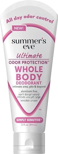 Summer's Eve Whole Body Deodorant for Women, Simply Sensitive, 3 Fl Oz
