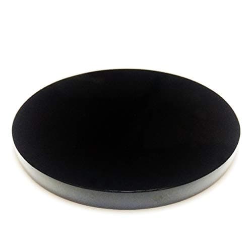 Polar Jade Black Obsidian Scrying Mirror (80 mm /3.1")