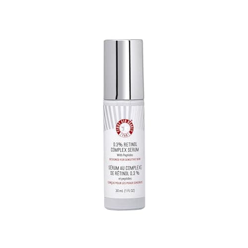 First Aid Beauty - 0.3% Retinol Complex Serum with Peptides, Designed for Sensitive Skin, Helps Visibly Improve Lines and Wrinkles with Less Irritation than Traditional Retinol, Non-Comedogenic, 1 oz
