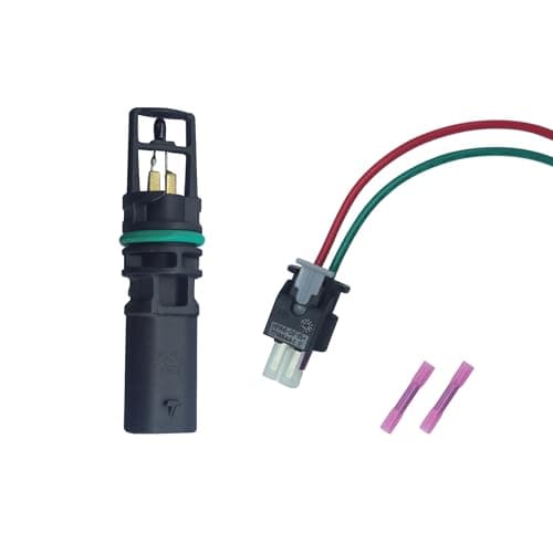 MOMYCAT Intake Air Temperature Sensor & Pigtail Harness 5149182AA Compatible with Chrysler Dodge RAM 2011-2024 5149182AB, 7B0906501 Fix AC Blowing Hot Air/Inaccurate Display
