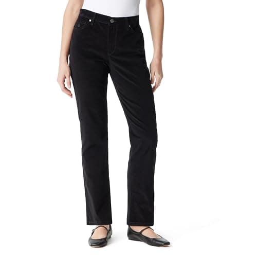 Gloria Vanderbilt Womens Amanda Corduroy Slim High Rise Pant Standard