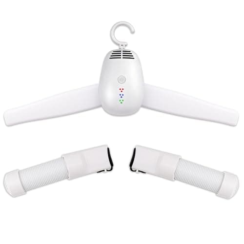 jjxeqo Travel Clothes Dryer, Silent Operation 110‑240V, Can Dry Clothes and Shoes, Multi-Functional in One Machine, Air Dryer for Clothes Small in Size, Suitable for Business Trips, Travels, etc.