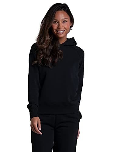 Fruit Of The Loom Womens Crafted Comfort Sweatshirts, Pants, & Tri-blend Tees Hooded, Fleece Hoodie - Black, Large US