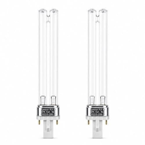 Ayamaxon 2-Pack 9W G23 PLS UVC Replacement Bulb for Pond Filter Clarifiers