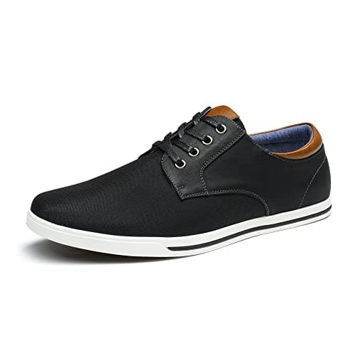 Bruno Marc Men's Oxfords Sneakers Casual Dress Shoes,Size 9.5,Black,RIVERA-01