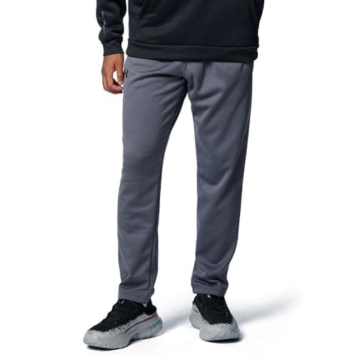 Under Armour Men's Armour Fleece Straight Leg Pants, (025) Castlerock / / Black, XX-Large
