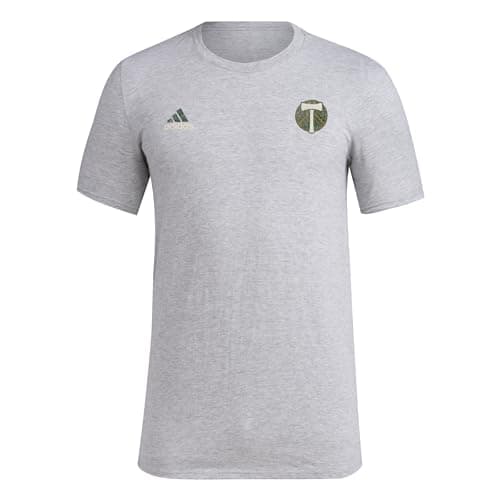 adidas Men's Portland Timbers Local Stoic Short Sleeve Pre-game T-shirt, Medium Grey Heather, XX-Large