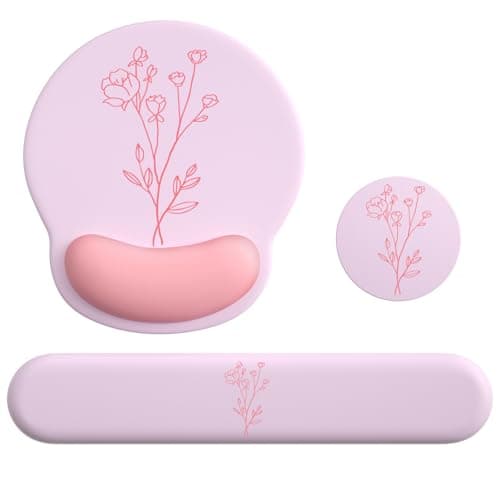 VINEBURY Mouse Pad with Keyboard Wrist Rest,Ergonomic Mousepad Support Set