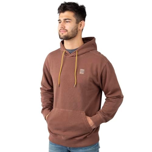 Field & Stream Men's Holloa French Terry Hoodie, Brown, X-Large