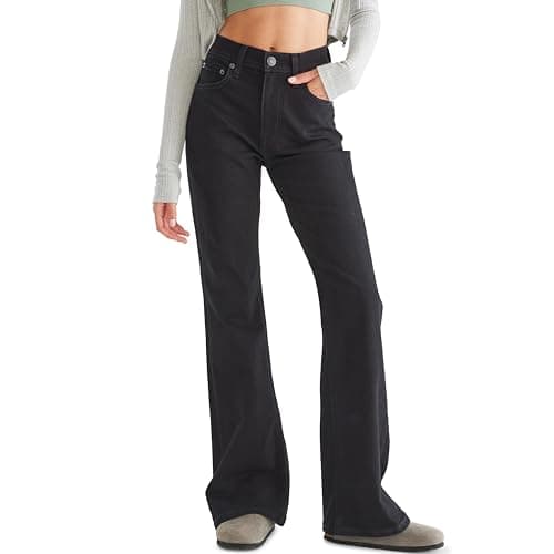 Aero Hi Rise Flare Jean, Black, 2 Regular