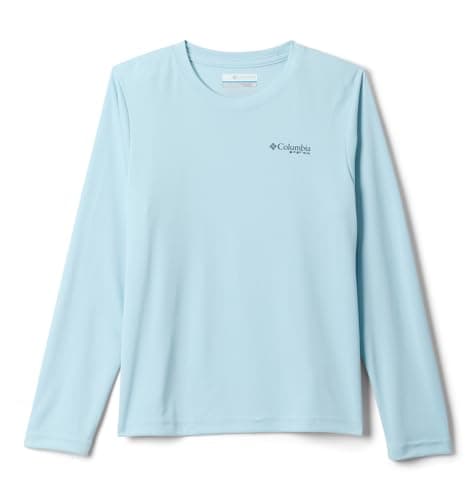 Columbia Youth Boys Terminal Tackle PFG Fish Shine Long Sleeve, Marine Light, Medium