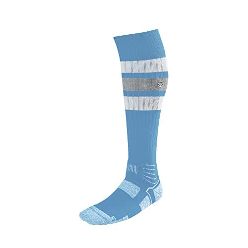 EvoShield Men S Striped Game Socks, Victory Blue, Medium US