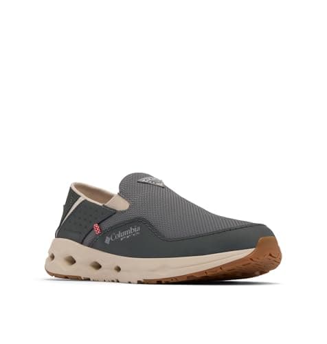 Columbia Men's Bahama X Slip-On, Grill/Sunset Red, 7.5