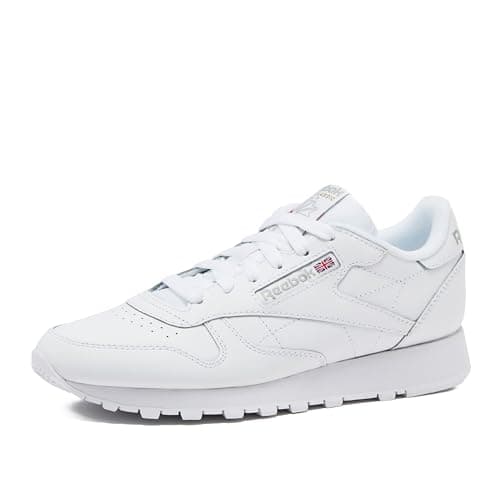 Reebok Classic Leather Sneakers for Men, Footwear White/Footwear White/Pure Grey3, 6