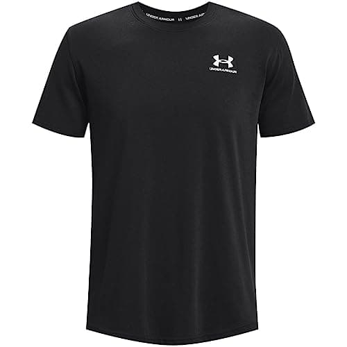 Under Armour Men's Heavyweight Short Sleeve T-Shirt, (001) Black / / White, X-Small