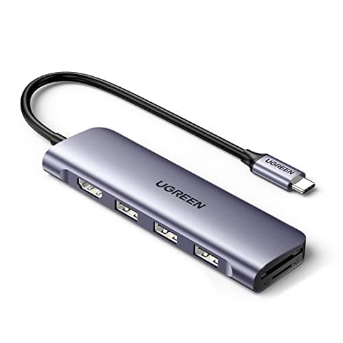 UGREEN Revodok USB C Hub 6 in 1 USB C Dongle 4K HDMI