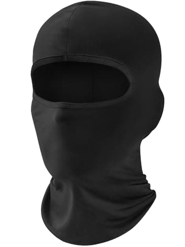 Fuinloth Balaclava Ski Mask, Motorcycle UV Protector Scarf, Summer Cooling Neck Gaiter for Men/Women Black