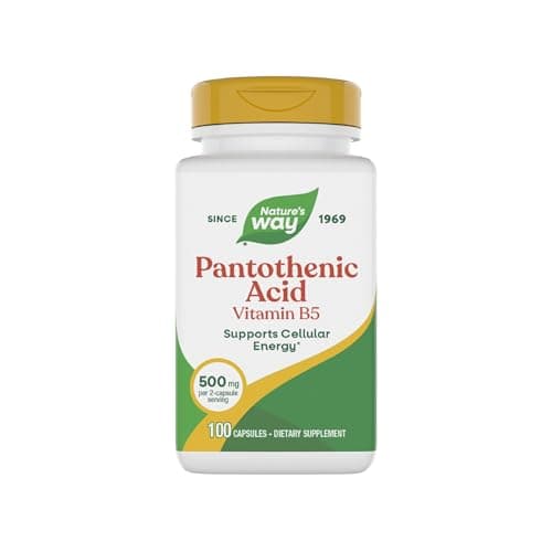 Nature's Way Pantothenic Acid Capsules, Supports Cellular Energy*, 100 ct