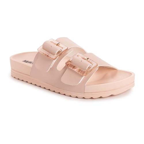 MUK LUKS Women's Grand Cayman Sandal, Blush, 7
