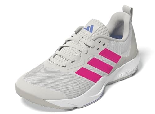 adidas Women's Rapidmove 2 Training, Chalk White/Shock Pink/Blue Fusion, 5.5